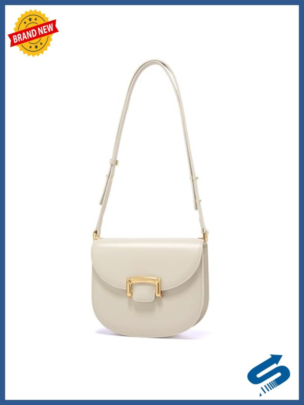 Small Split Leather Crossbody Purse with Adjustable Strap Shoulder Handbag